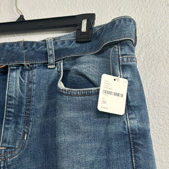 Free People We the Free Wide-Leg Blue Denim Jeans - Picture 4 of 8